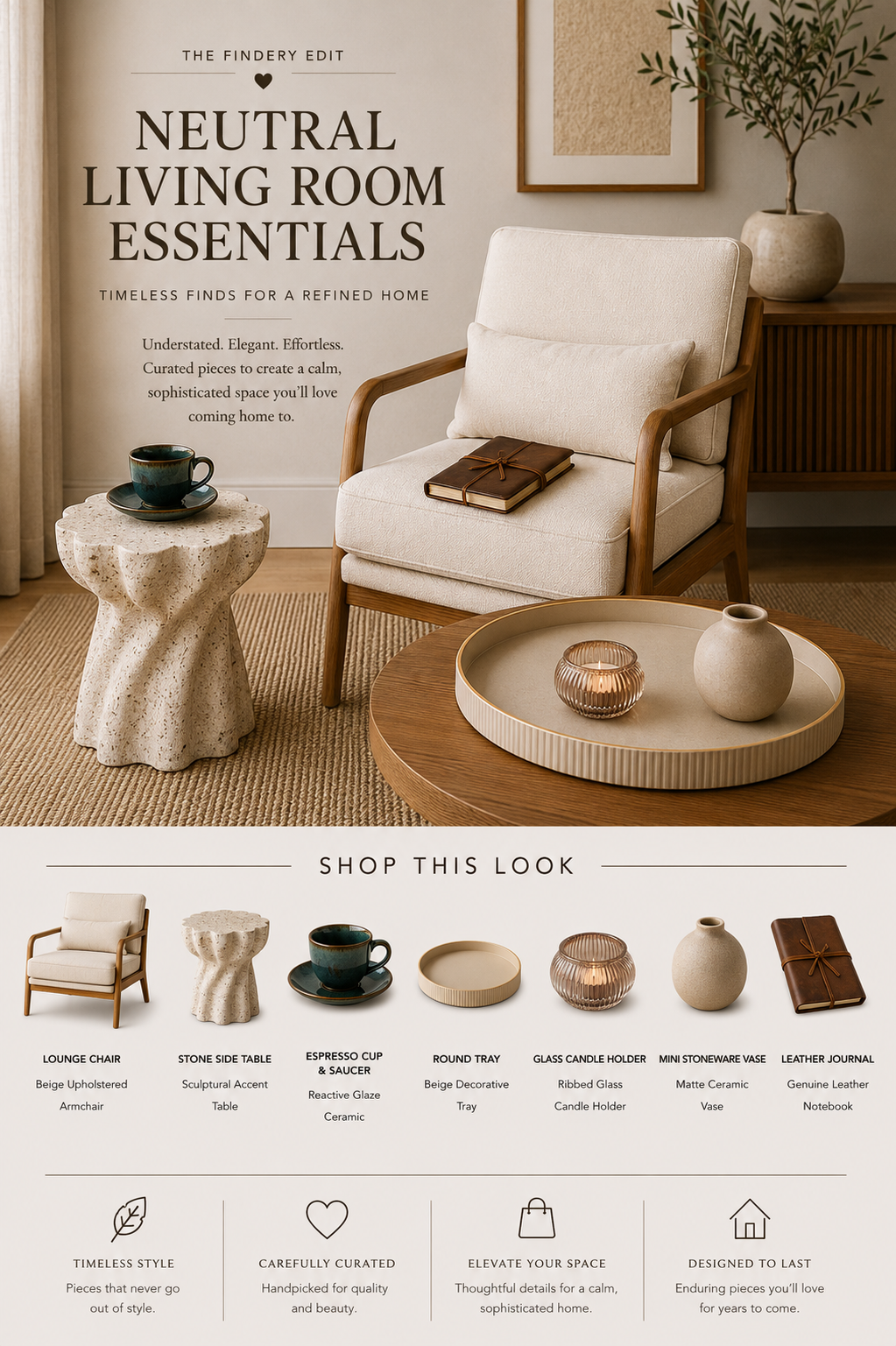 Neutral Living Room Essentials