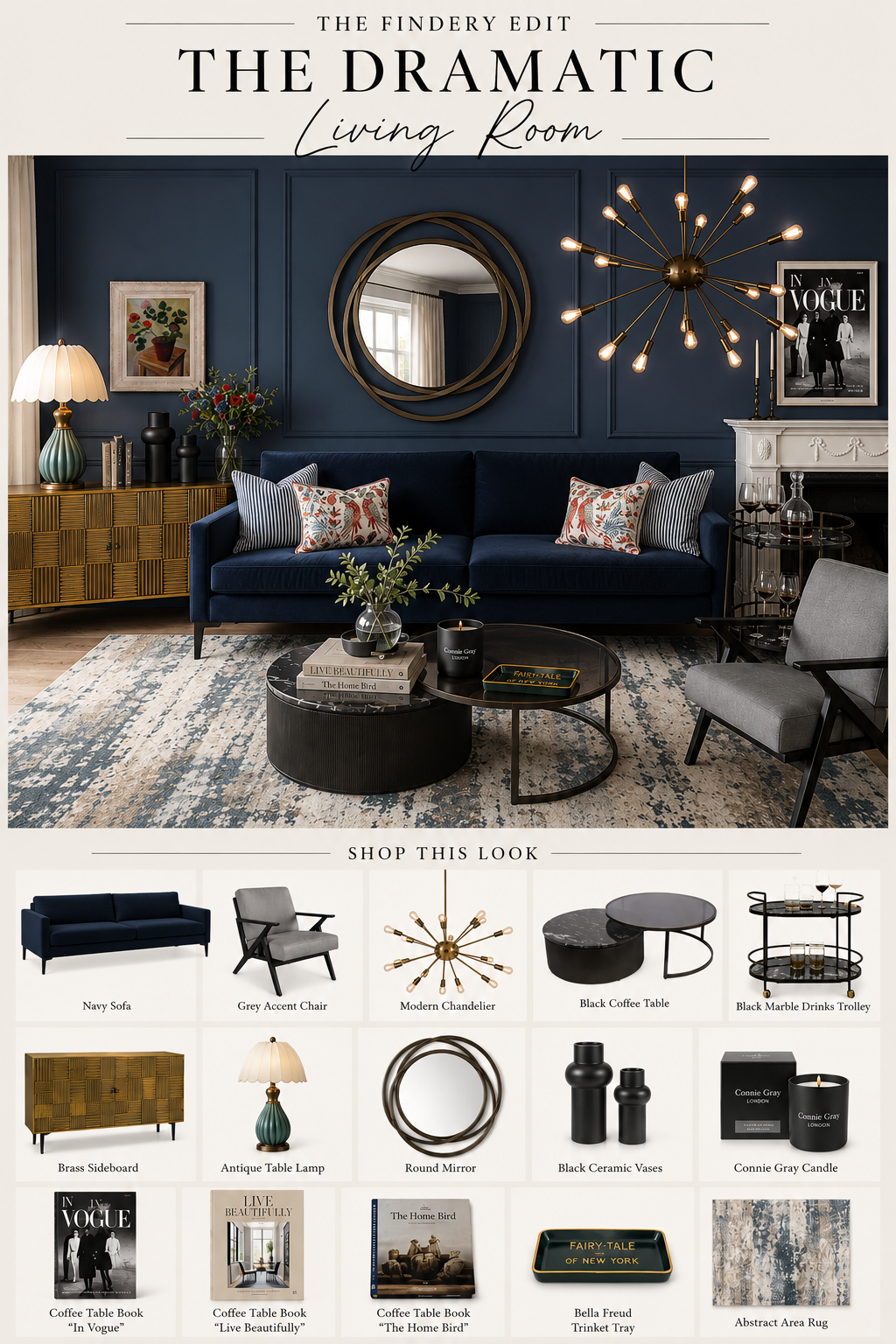 The Dramatic Living Room