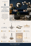 Eight Pendants for Your Statement Living Room